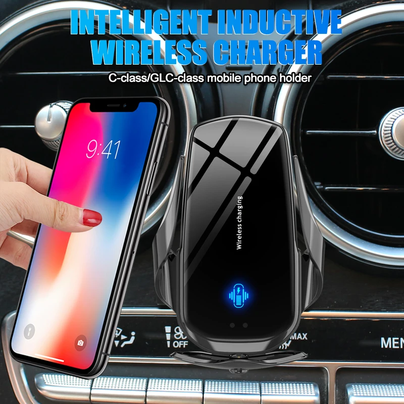 

Car Mobile Phone Holder for Mercedes Benz C GLC Class W205 2015~2021 C180 C200 C220 GLC250 Charging Bracket Accessories