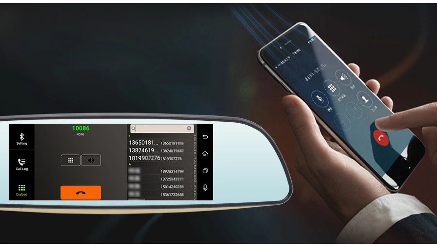 Anfilite 6," android 5,0 E515 blueooth gps навигация автомобильный видеорегистратор 3g зеркало полный 1080P видео регистратор камера 1. 3g Гц навигатор грузовика