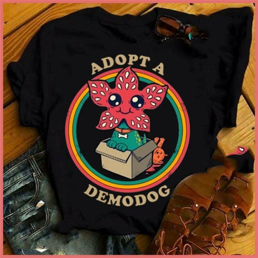 Футболка с принтом Demodog футболка Friends't Lee Dog Розовая пантера унисекс S 3XL большого