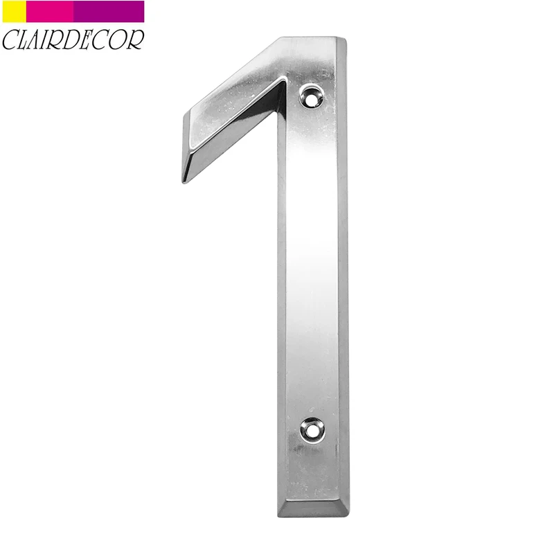 Матовый никель 152 мм очень большой номер дома адрес двери цинковый сплав винт