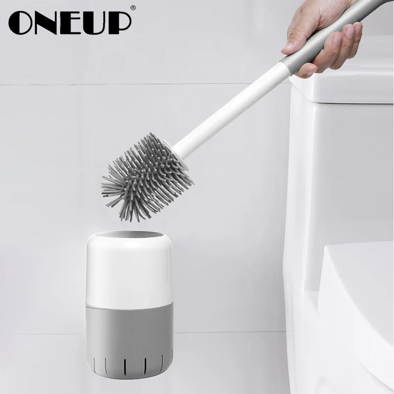 ONEUP настенный TPR держатель для туалетной щетки мягкая резиновая Чистящая щетка