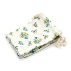 Хит продаж, 5 шт.партия, хлопковые сумки с цветочным дизайном, 8x10 см, мини-ювелирные изделия, счастье, Свадебные Сумки Подарочные для конфет ткань шнурок, милые обычные сумки