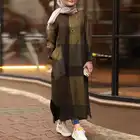 ZANZEA женское мусульманское платье с длинным рукавом 2021 Дубай абайя винтажное платье кафтан с принтом Марокканская абайя хиджаб длинное платье
