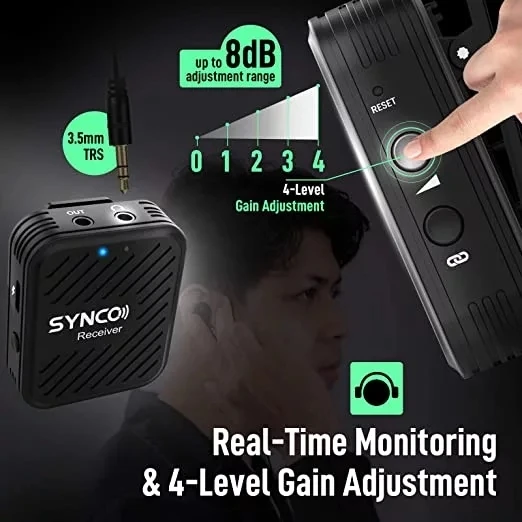 Беспроводной петличный микрофон SYNCO G1 G1A1 G1A2 система для смартфонов ноутбуков DSLR