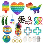 Набор антистрессовых игрушек для взрослых, Стрейчевые Струны для снятия стресса, детский подарочный набор, сжимаемая игрушка для снятия стресса