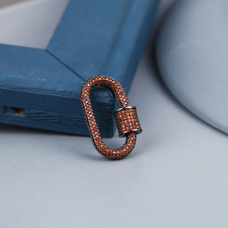 Овальные застежки-крючки медные микрозакрепки из циркония модные ювелирные