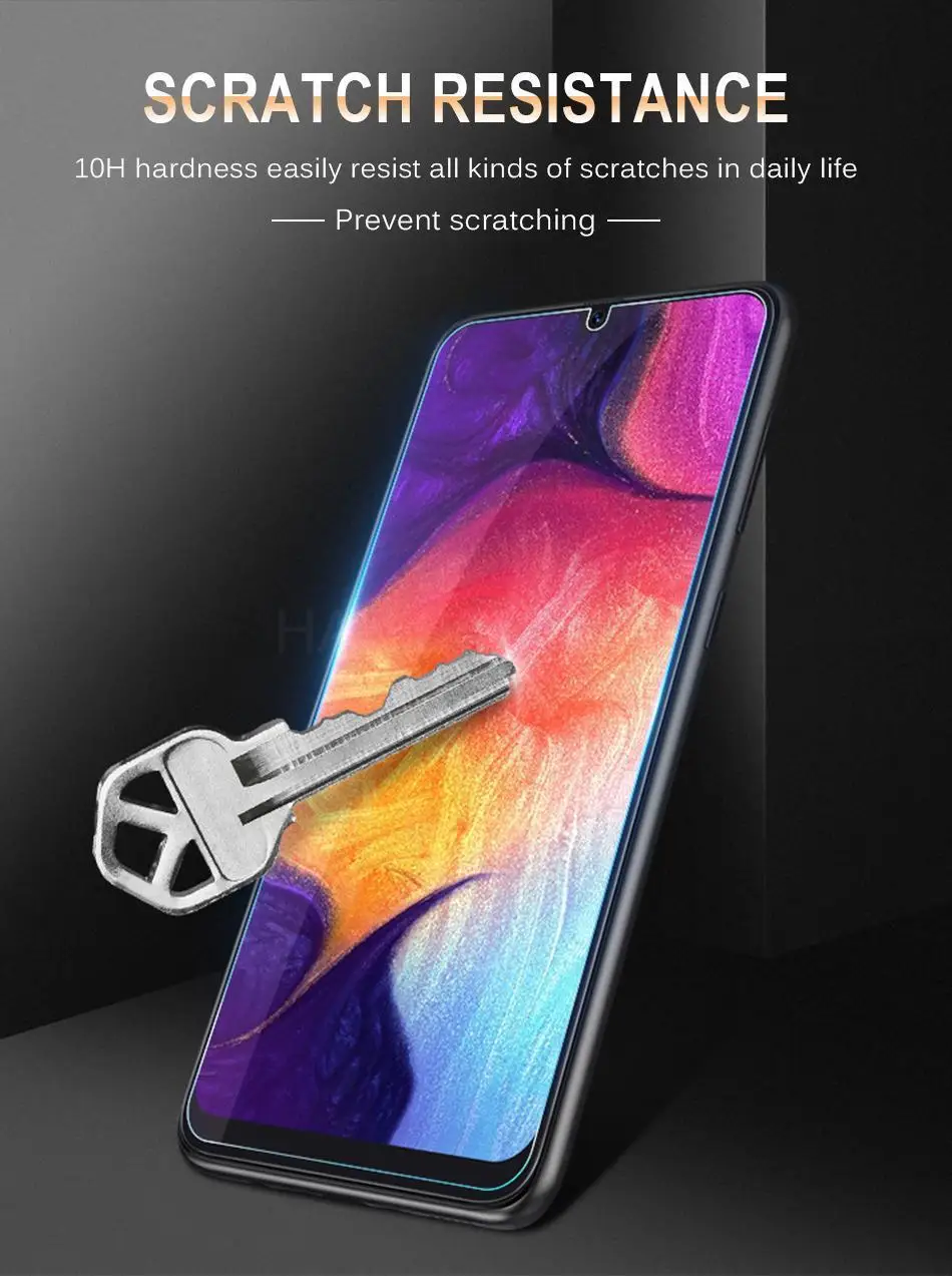 Закаленное Стекло на samsung Galaxy A90 5G A70 A50S A50 A40 A30 A20 M30S A6 A750 A8Plus A7 A750 Экран защитная пленка