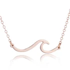 Hfarich модные ожерелья 2021 Изящные женские ожерелья в стиле бохо цвета розового золота с морскими волнами эффектные ожерелья для женщин и девушек колье