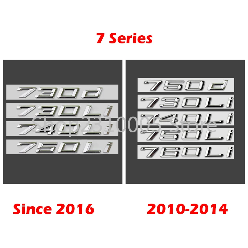 730d 735d 740d 745d 750d 760d 730i 735i 740i 745i 750i 760i 730Li 740Li 750Ld Эмблема для багажника автомобиля BMW