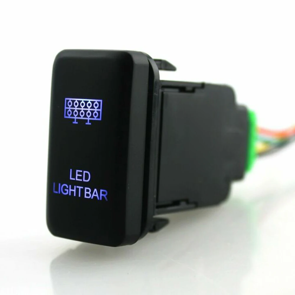 

ON-OFF Push Switch 12V Single Pole 12W Waterproof 39x21mm Bar Button Cable