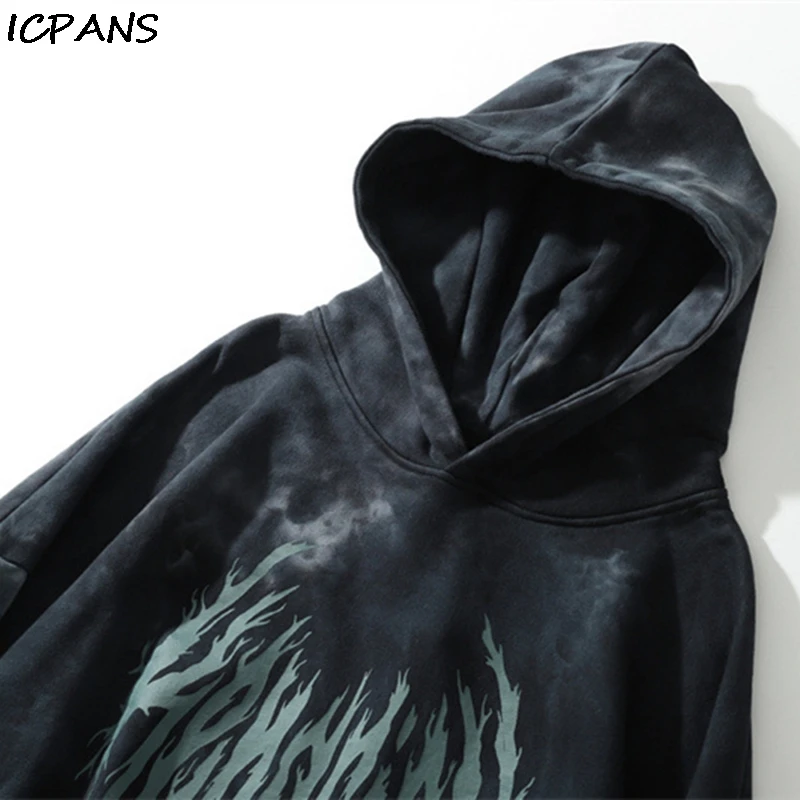 Мужские толстовки с капюшоном ICPANS в стиле хип-хоп уличная одежда панк-рок