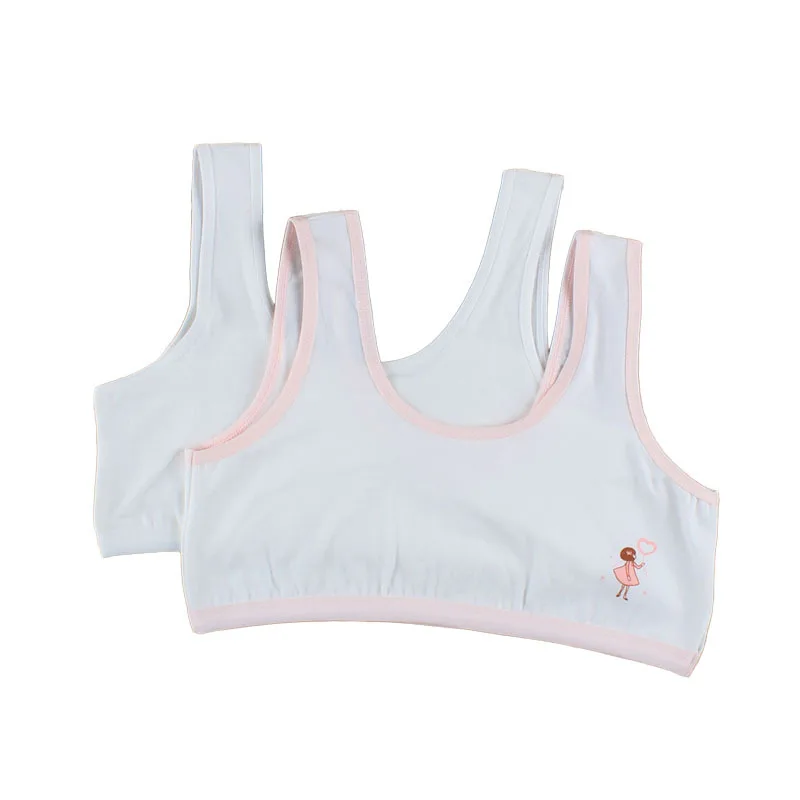 

Summer Thin Girl Training Linen Soft Brassiere Sport Girl Bras For Teen Girls Rabbit Children For Teenagers Vest