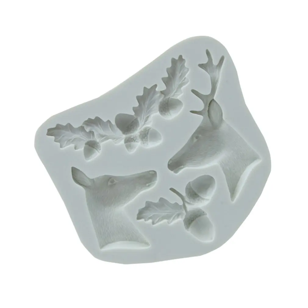 DIY Форма для выпечки Рождество Лось силиконовая форма резак инструмент фестиваль