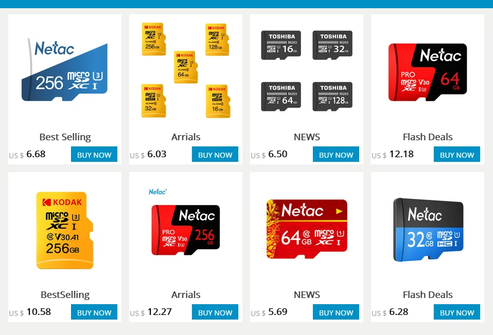 Kodak Micro SD карта, 32 ГБ, 64 ГБ 128 ГБ 256 ГБ 512 ГБ TF Карта U3 A1 V30 слот для карт памяти 100 МБ/с. чтения Скорость 4K видео запись