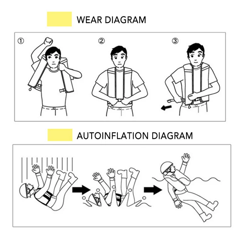 Надувной спасательный жилет Профессиональный Плавание Рыбалка водный