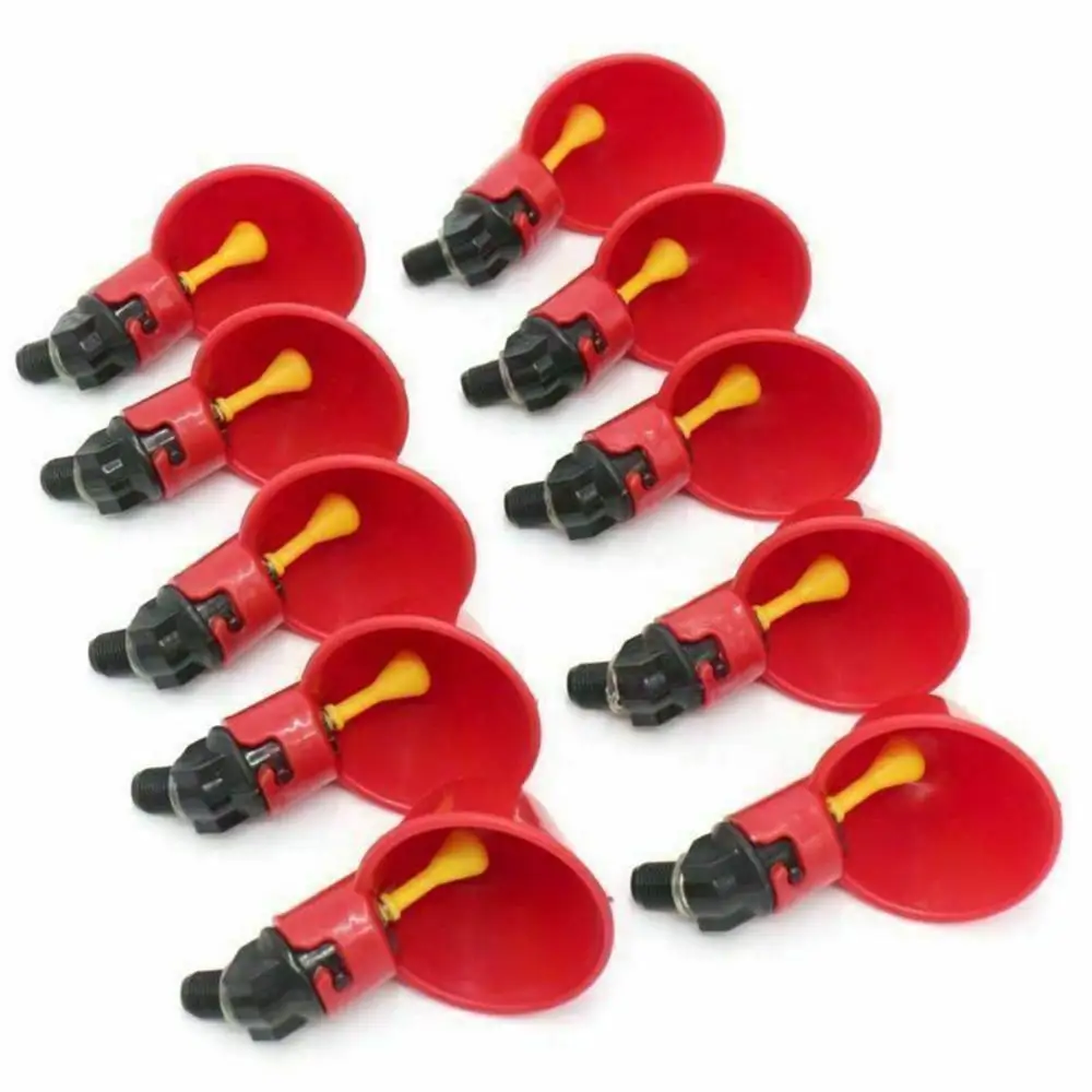 Автоматическая поилка для куриц и перепелок чаша курицы с желтым соском система