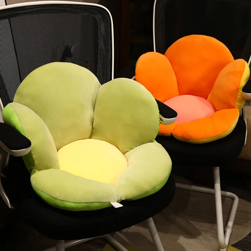 

50/65 см Красивая полузакрытая плюшевая подушка с цветами, подушка, милые растения, цветы, диван, стул, напольный коврик, ковер, комнатный декор...