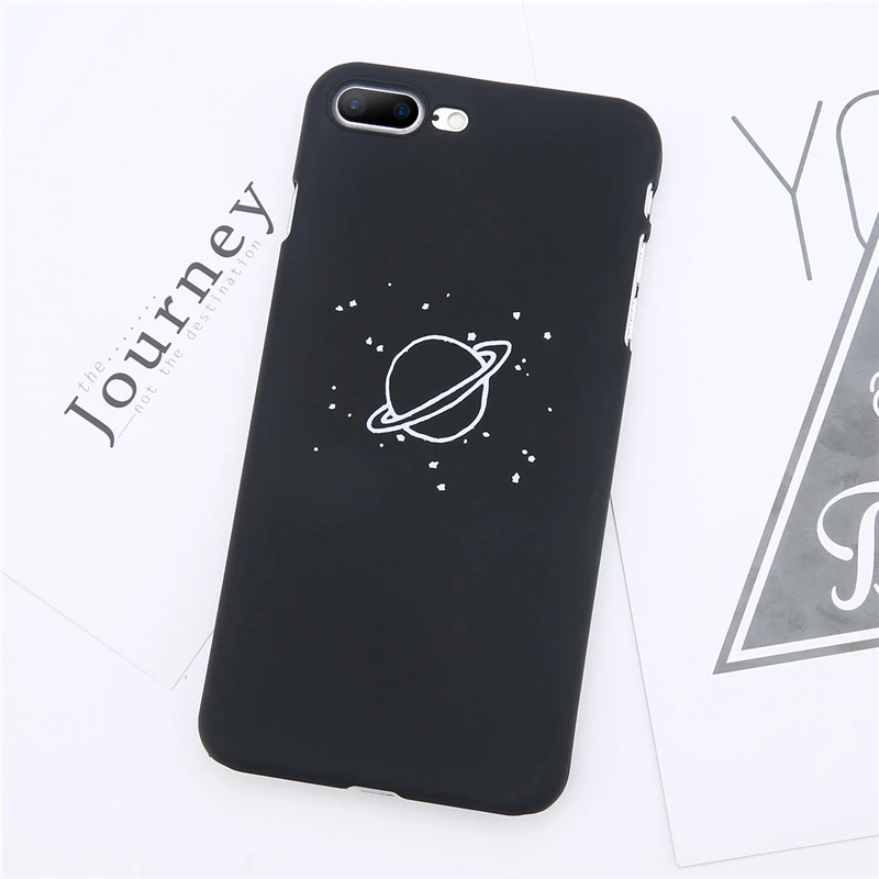 Ottwn Earth Moon Planet чехол для телефона s для iPhone 11 Pro Max 6 6S 7 8 Plus X XR XS MAX Жесткий PC парный чехол Звездный матовый чехол для телефона - Цвет: 6816