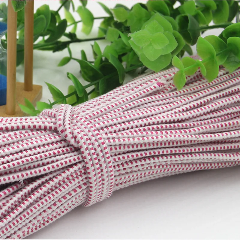

Meetee 10M 3mm High-Quality Round Elastic Band Rope Rubber Band Line DIY Pants Clothes Sewing Accessories Craft AP466