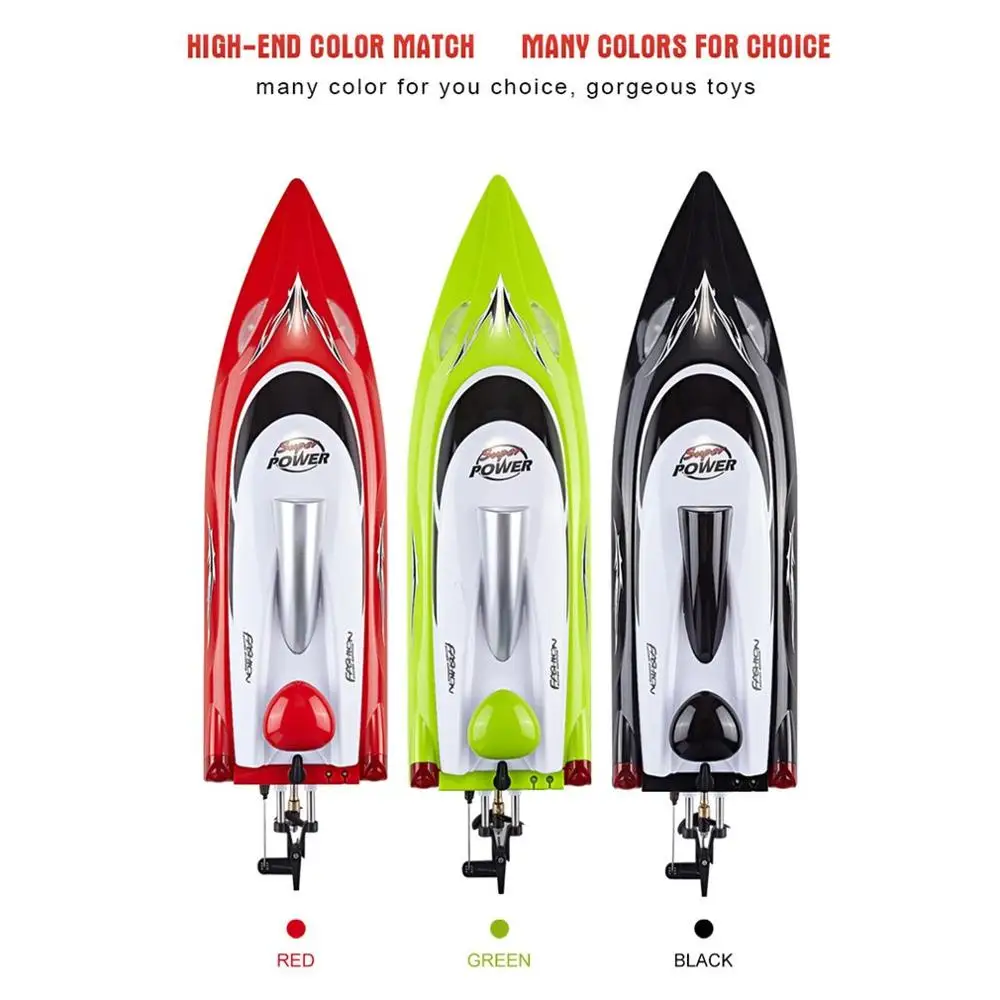 Скоростная радиоуправляемая лодка скоростная с двойным мотором и дистанционным