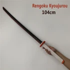 104 см Kimetsu no Yaiba меч оружие демон Slayer Rengoku Kyoujurou косплей меч 1:1 аниме ниндзя нож PU Игрушка