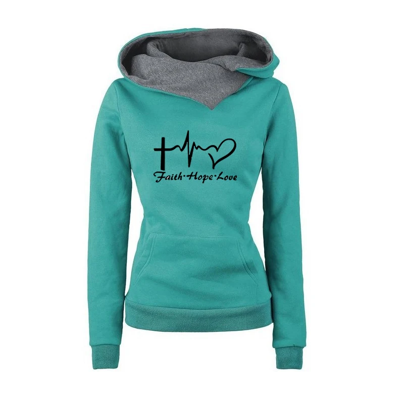 Women Hoodies Sweatershirt Spring Autumn Fashion Casual Print Long Sleeve Fleece Hooded Ladies Jacket Streetwear XXXL