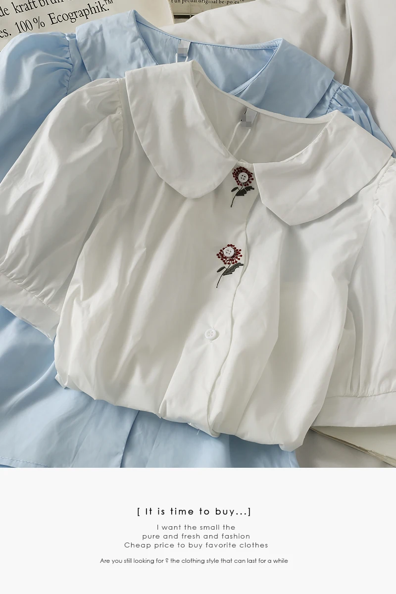 

Princess Girls shirts embroidery flower tops