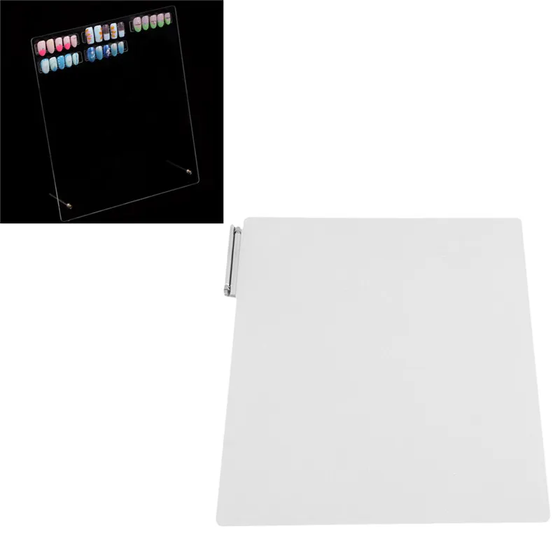 

1PC Nail Art False Display Stand Practice Training Tips Holder Board Manicure Nail Art Tool Supplies Including Screw