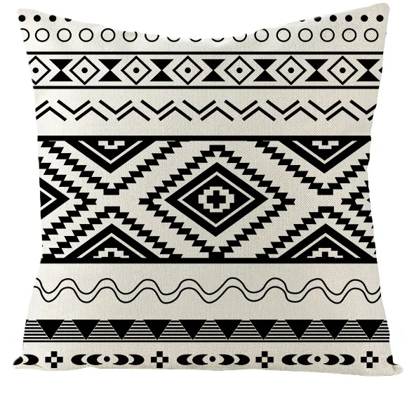 

New Morocco black and white geometry pillow cover home pillow cushion cover45*45cm