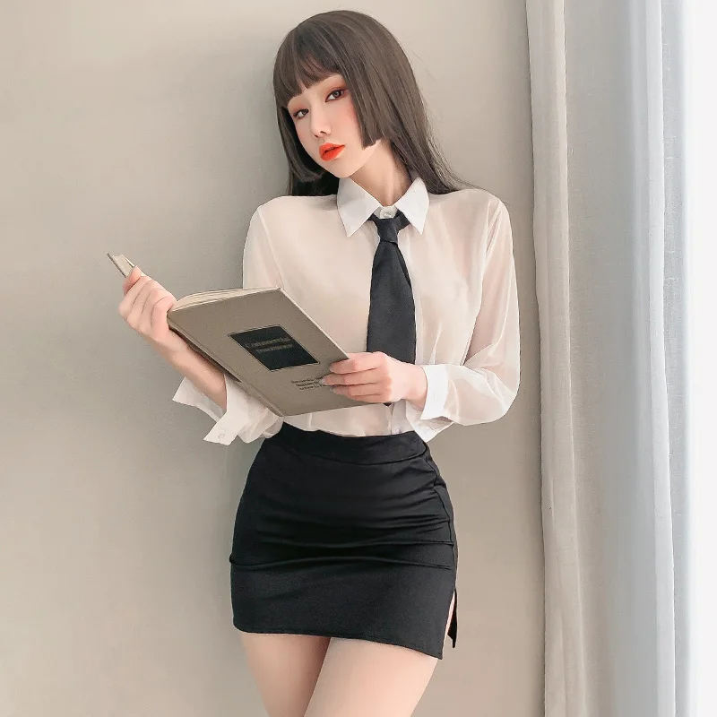 

Sexy Secretary Fiery Peach Uniform Role Play Clothes Cosplay Porn perspective Costumes Dress Sex Game for Couples Flirting Adult