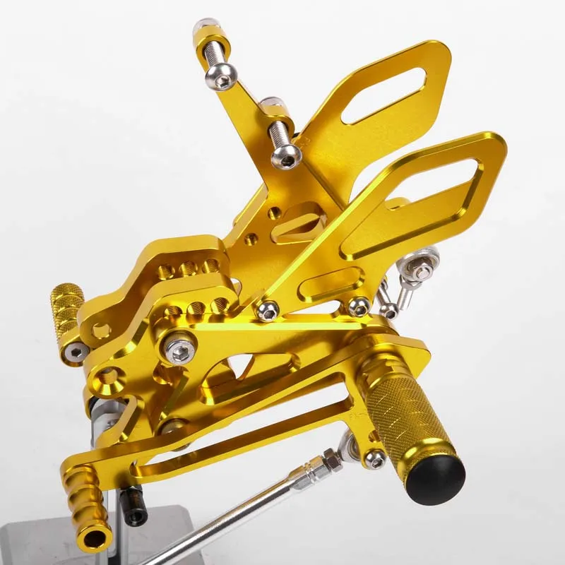 Педаль мотоцикла для Kawasaki ZX10R 2004 2005 алюминиевый сплав Rearset подножки ног черный