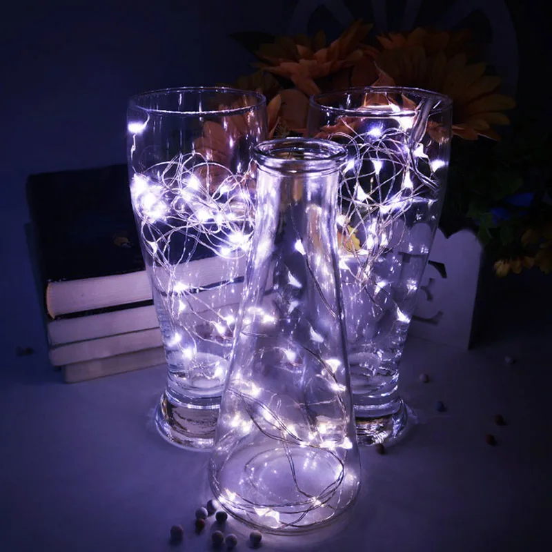 Гирлянда из серебряной проволоки светодиодный светильник гирлянда s 10 м 5 2