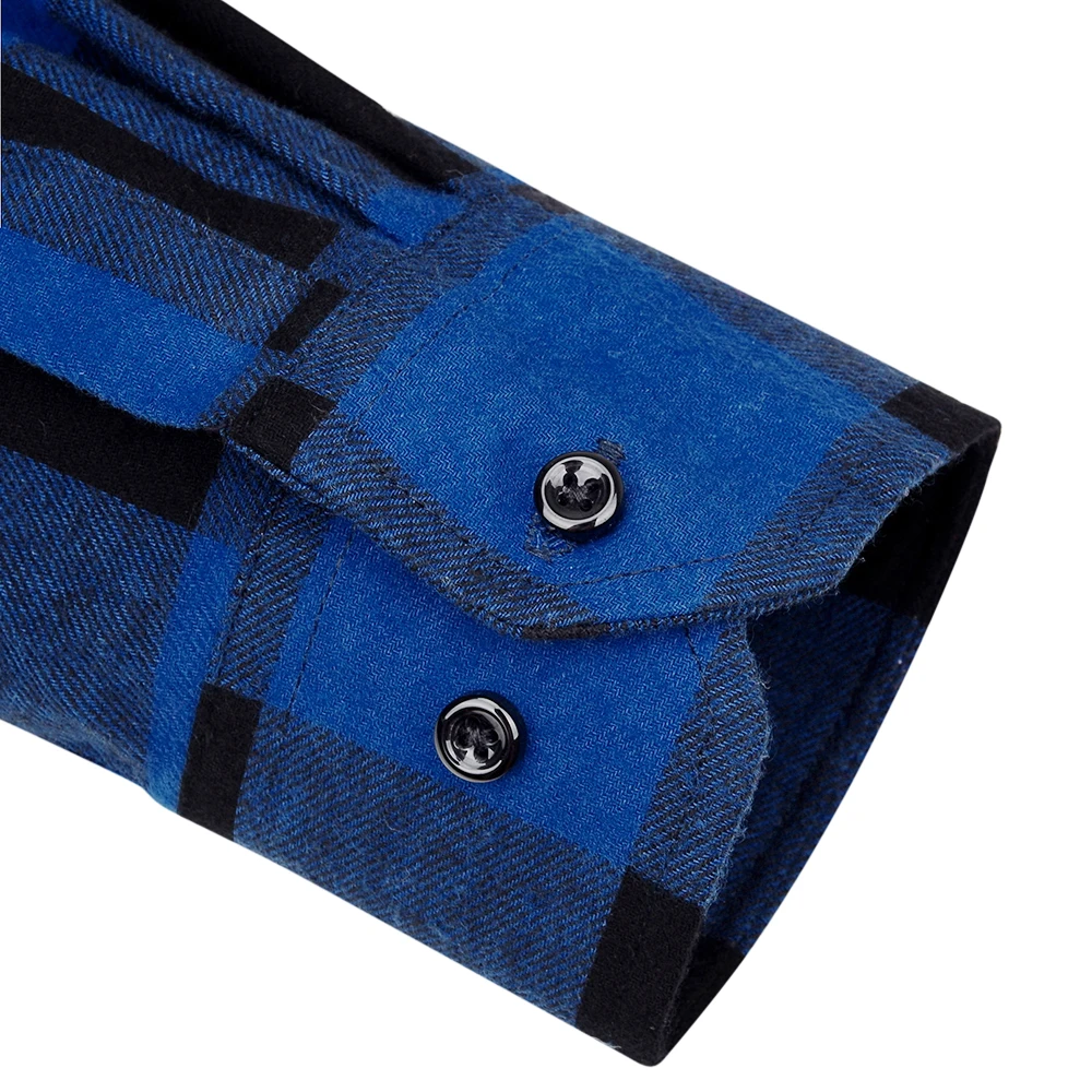 Мужская Фланелевая рубашка из 100% хлопка облегающие повседневные рубашки в клетку зимние мужские с длинным