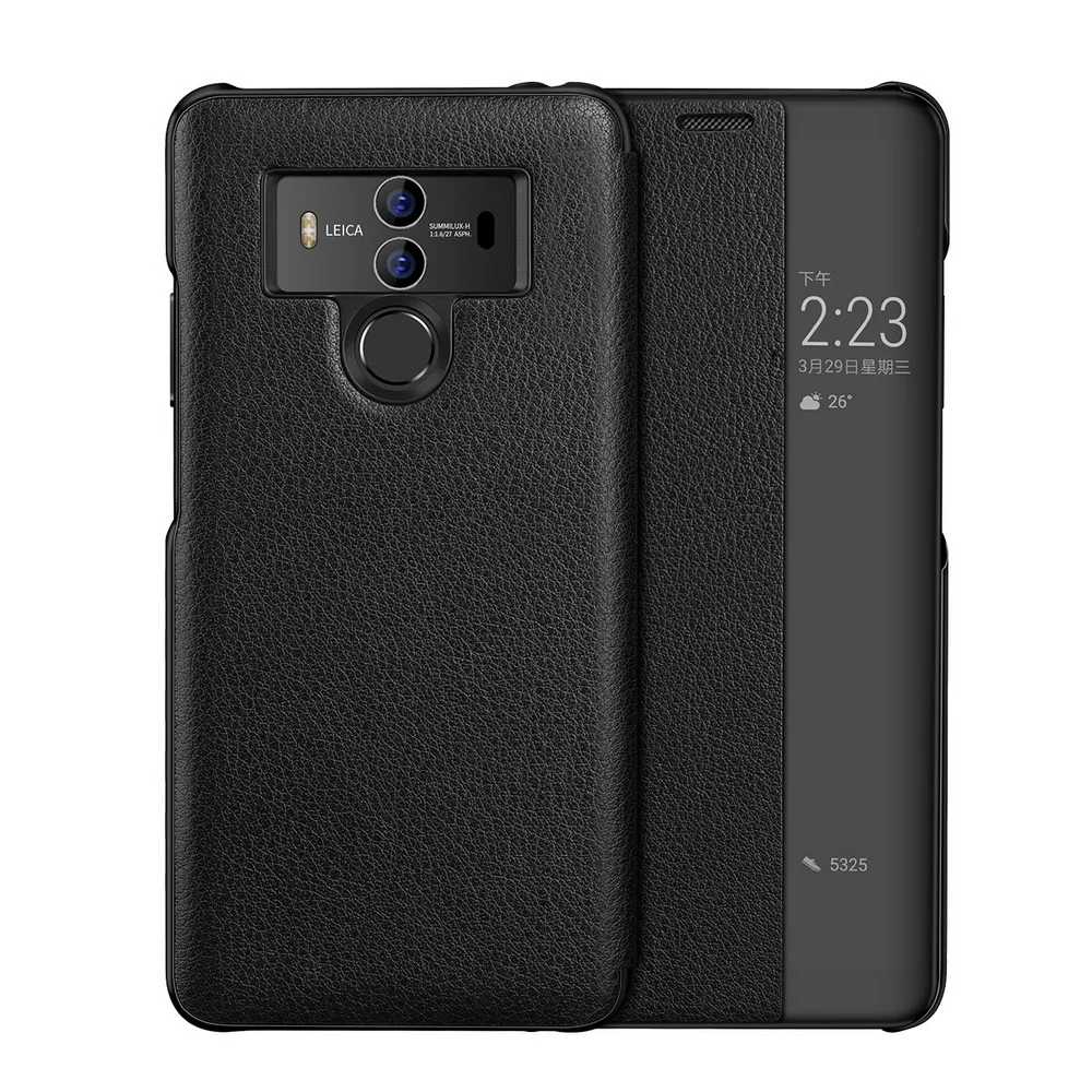 

For Huawei P20 Pro Genuine Leather Case for Huawei Mate 9 Pro 10 pro Mate 40 Pro Plus 1st Layer Cowhide Smart Filp Leather Cover