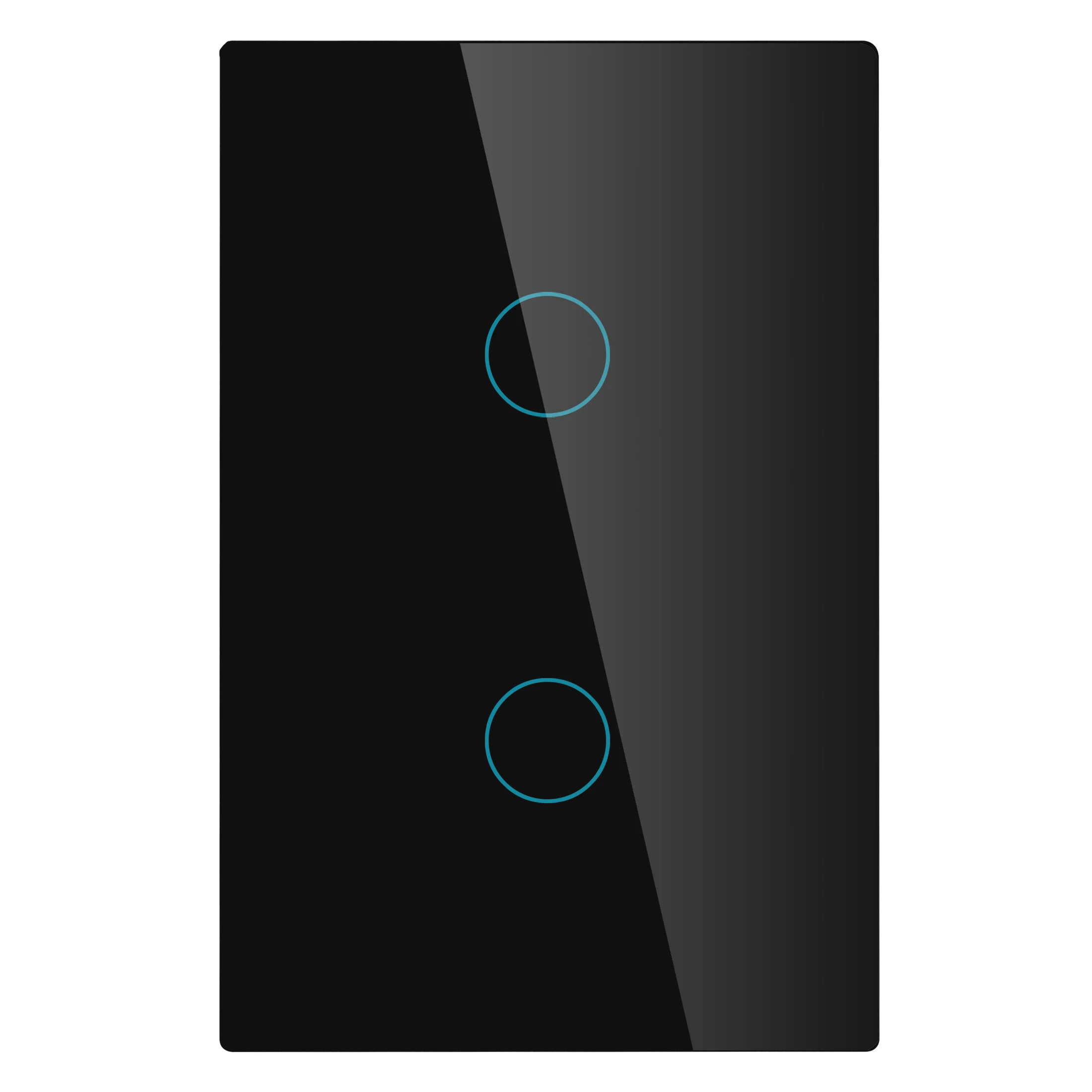 Black 2 Gang Smart Wifi Touch Switch No Neutral Wire Required Smart Home RF433 Tuya App Wireless Remote Light Switch US170-240V Support Alexa - Комплект: Black 2 Gang