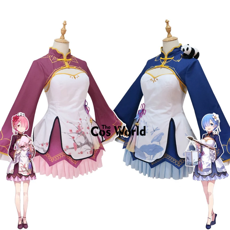 Костюм Чонсам с надписью Re: жизнь в другом мире| |