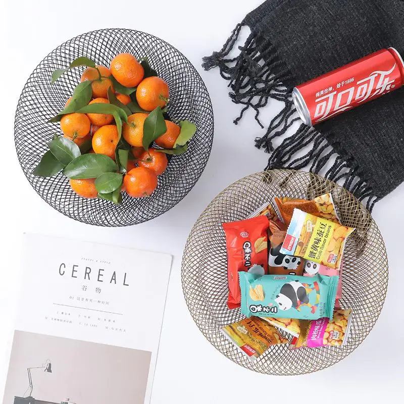 Скандинавское кованое железо геометрическая форма пустотелая корзина для