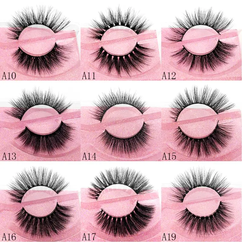 

10/20/30/40/50 Pairs Soft Natural Mink Eye Lashes Long Thick Fake False Eyelashes Beauty Makeup Tool