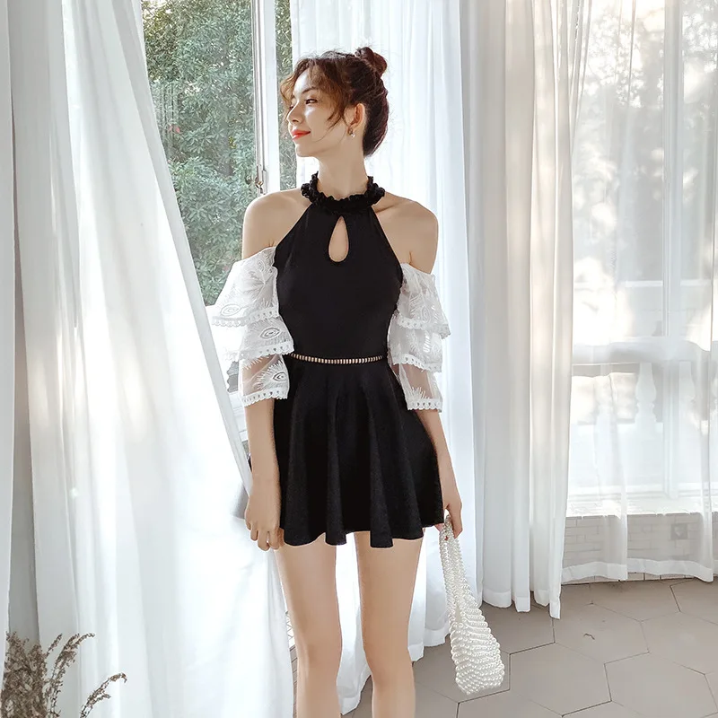 Цельный купальник с топом и защитой облегающие костюмы для живота женский