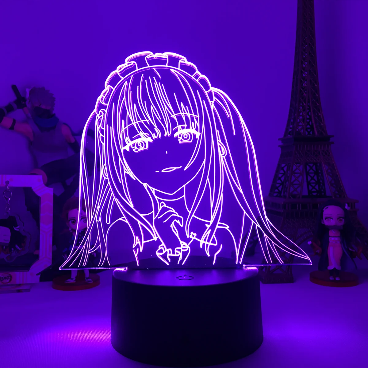 

Аниме лампа Yumeko Jabami 3d лампа милый японский Waifu светодиодный ночник геймбер подарок для спальни Декор Светильник ильник Рождественский пода...