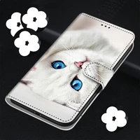 lovely animal magnet wallet for iphone se2020 6 6s 7 8 cover for iphone 12 11 pro xs max 2019 x xr cat phone case se 2020 dp08f