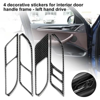 sturdy 4pcs glossy adhesive inner door handle panel decor sticker anti peel frame sticker compact