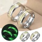 Светящееся кольцо из титановой стали для мужчин и женщин, европейский и американский стиль, ФЛУОРЕСЦЕНТНОЕ кольцо