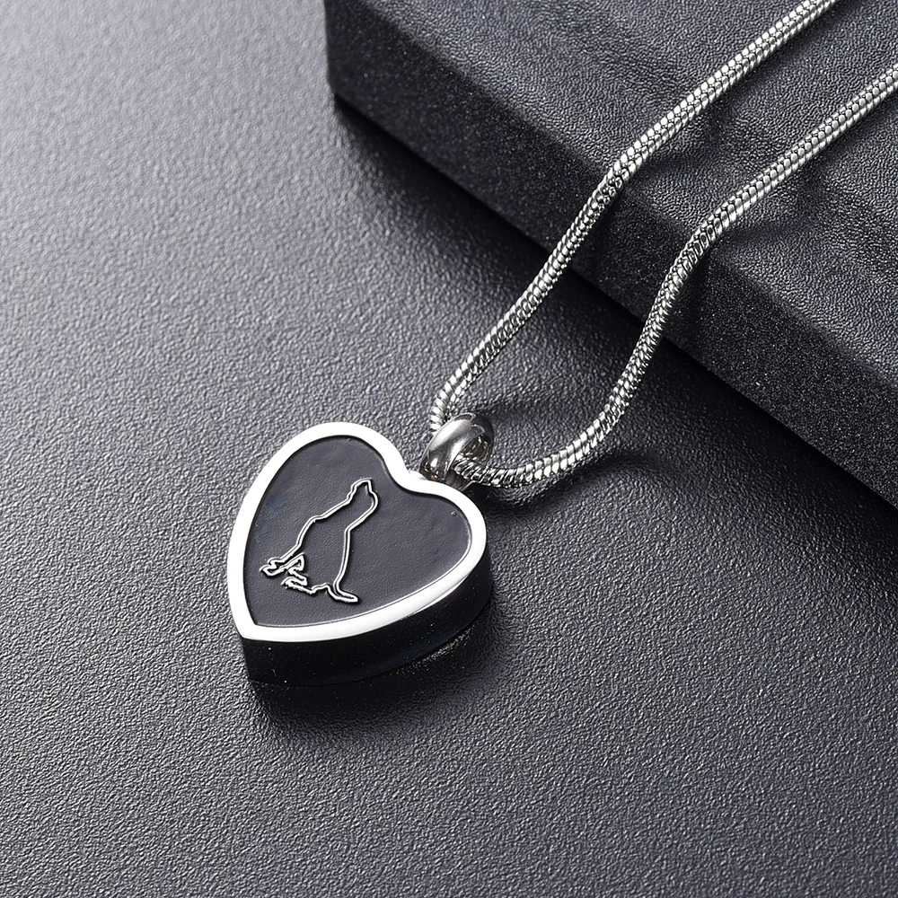 IJD078 нержавеющая сталь собака ожерелье с урной на память для пепла мой
