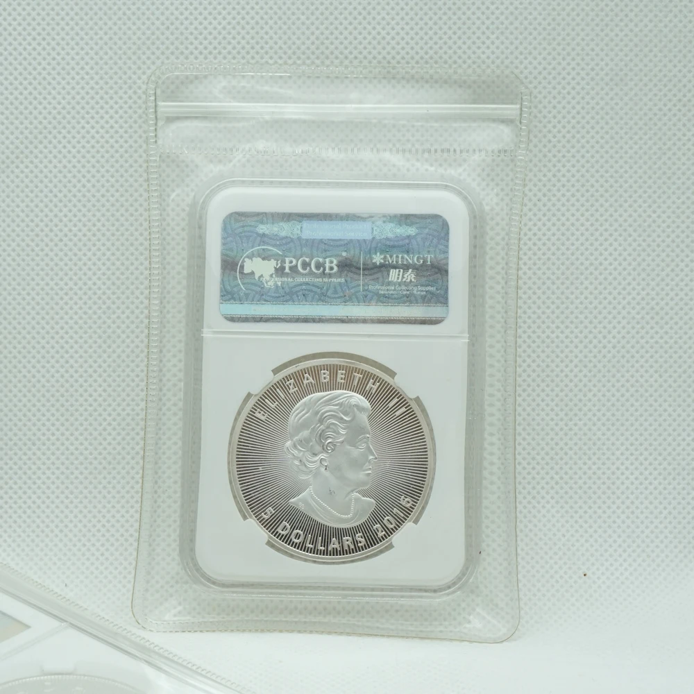 

1OZ Australia Queen of England Canada Silver Elizabeth II Queen Dollars Souvenir coins badge with PCCB Case High Quality Gift