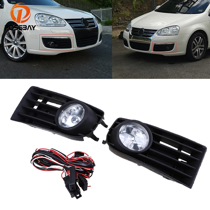Противотуманные фары POSSBAY для VW Golf Mk5 (тип 1K) 2004 2005 2006 2007 предфазная галогенная