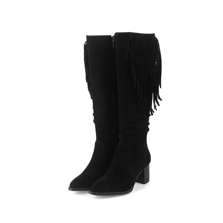 Большие размеры 9 10 11 -17 высокие сапоги до бедра Сапоги выше колена женские