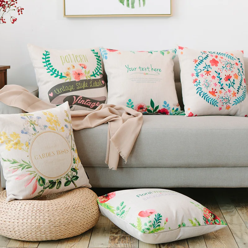 Европейский стиль толстый хлопок и лен обнимает наволочка машина диван подушка
