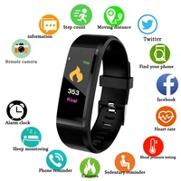 115 plus smart band sport watches health smart wristband heart rate fitness pedometer bracelet waterproof men watch