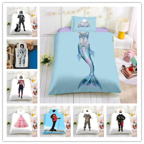 Детские постельные принадлежности с принтом серии dream 2/3 шт./компл. пододеяльник